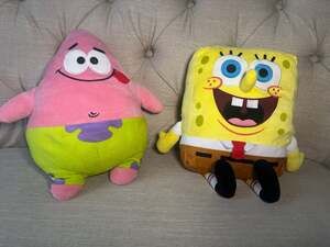 SpongeBob SquarePants and Patrick Star Stuffed Animal Plush Toys
